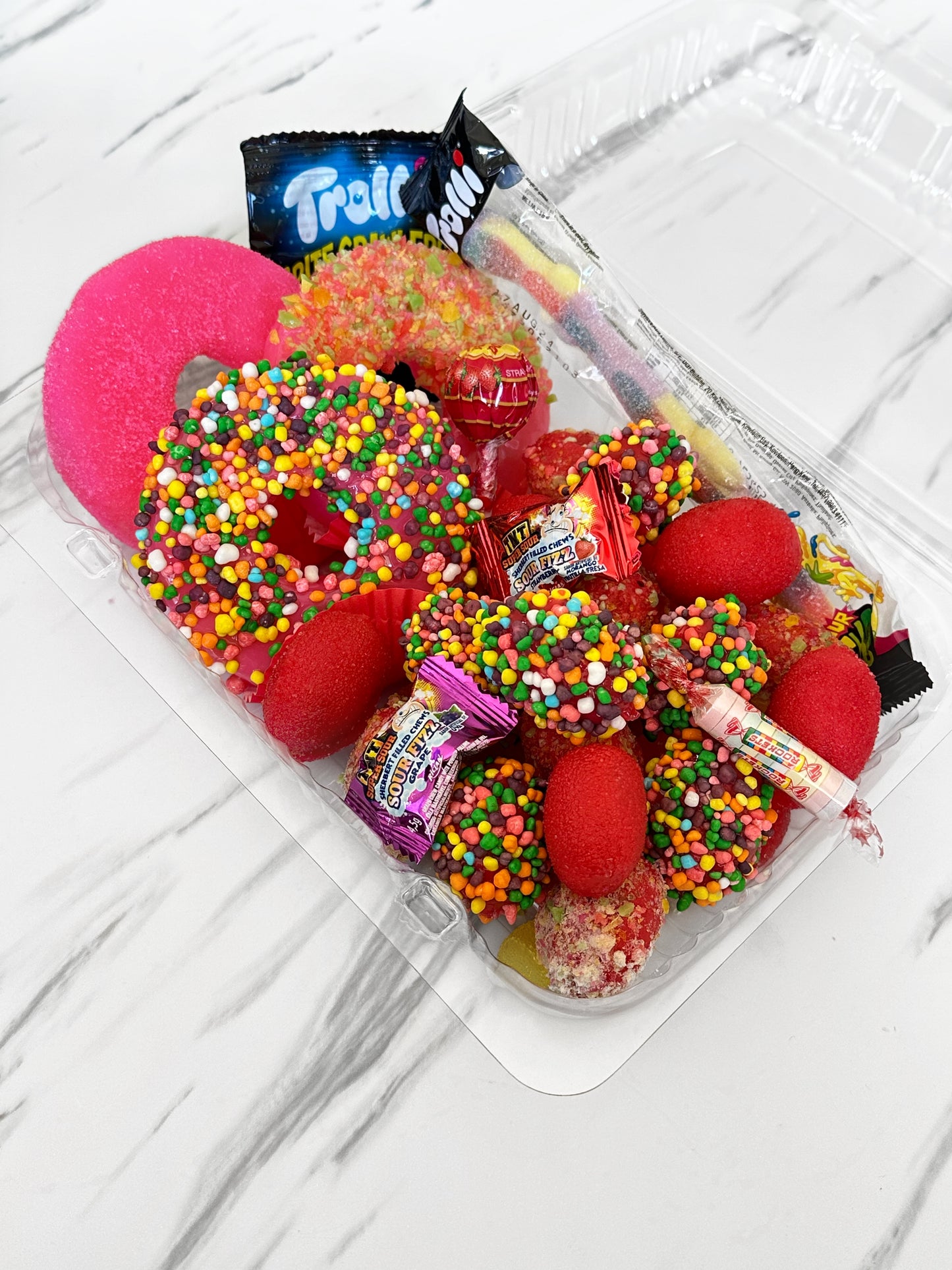 Candied Pineapple Rings & Candied Grape Trays