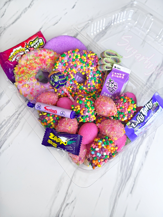 Candied Pineapple Rings & Candied Grape Trays