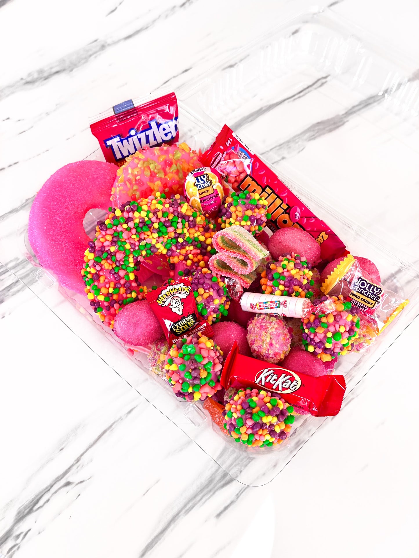 Candied Pineapple Rings & Candied Grape Trays