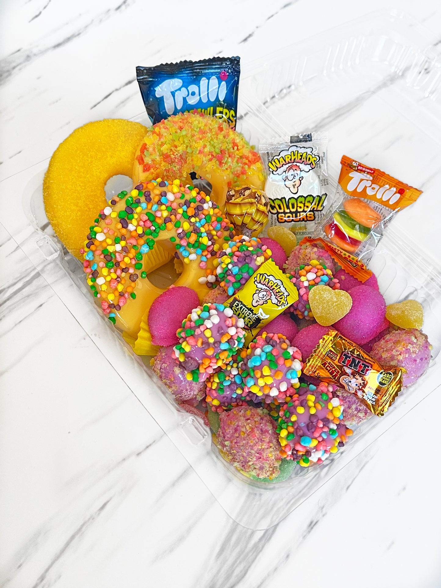 Candied Pineapple Rings & Candied Grape Trays