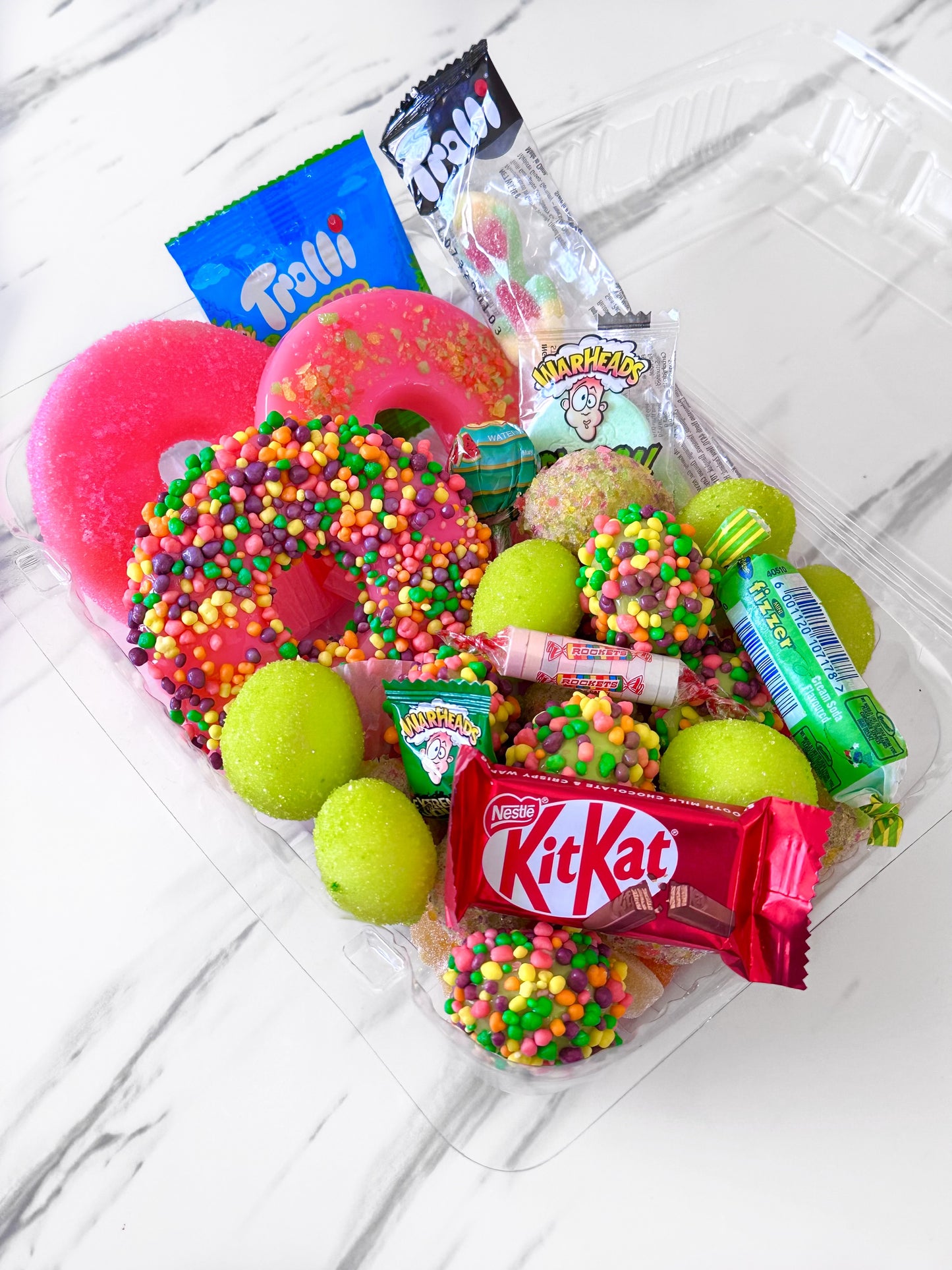 Candied Pineapple Rings & Candied Grape Trays