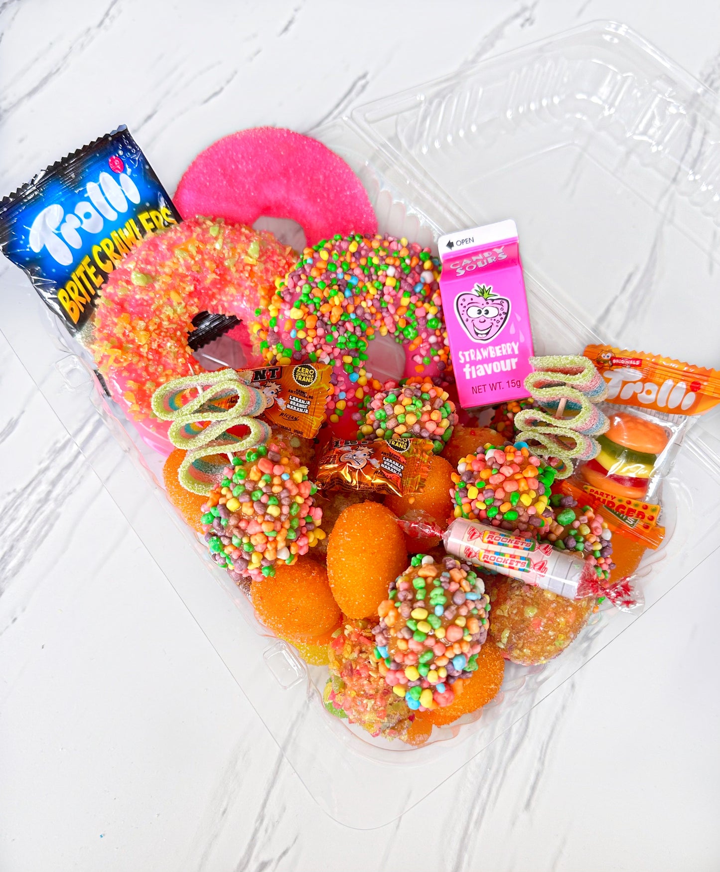 Candied Pineapple Rings & Candied Grape Trays